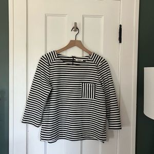 Madewell Breton stripe pocket 3/4 tee
